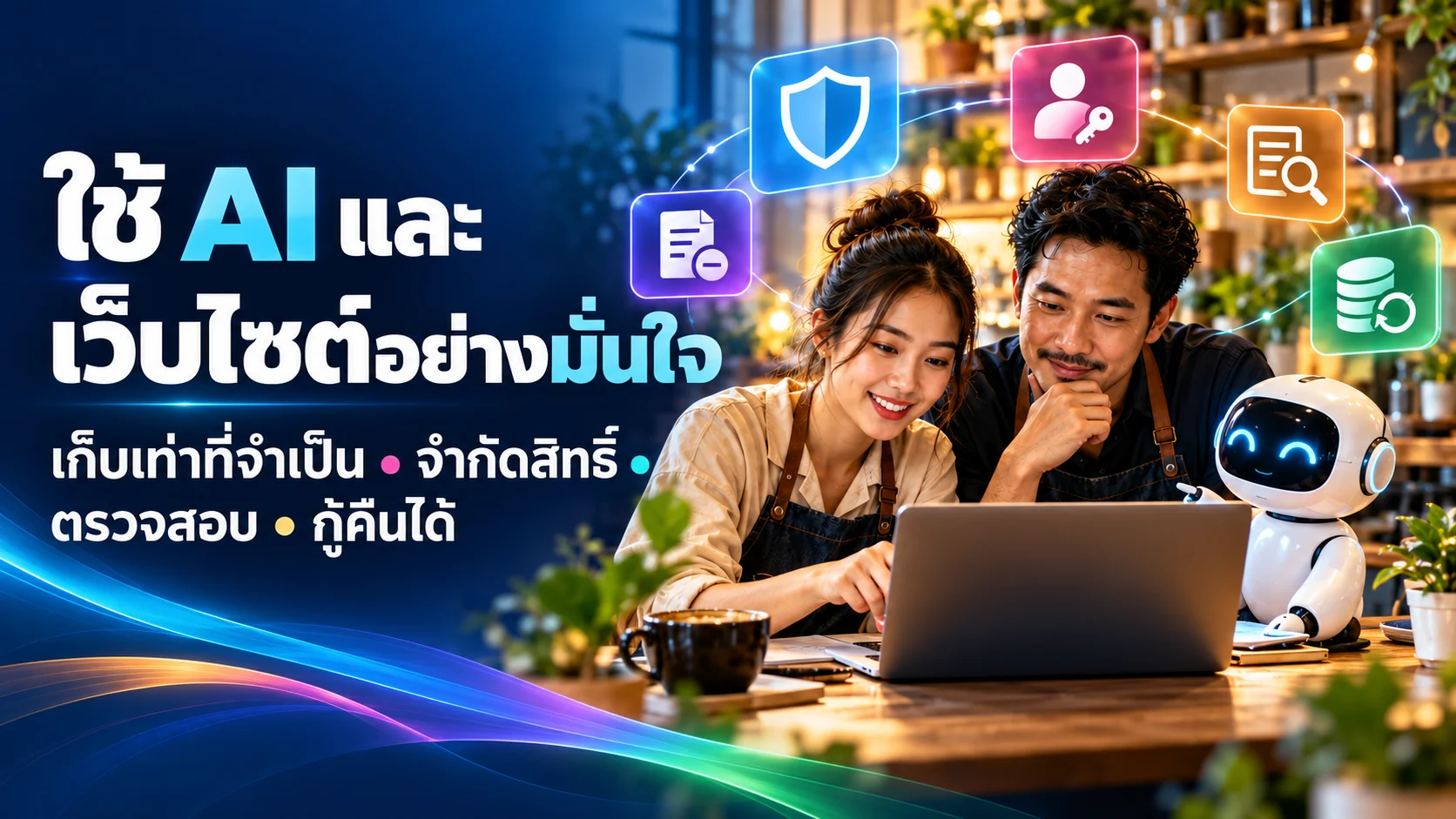 ผู้ประกอบการตรวจสอบการใช้ AI และเว็บไซต์ พร้อมแนวคิดเก็บข้อมูลเท่าที่จำเป็น จำกัดสิทธิ์ ตรวจสอบ และกู้คืนข้อมูล